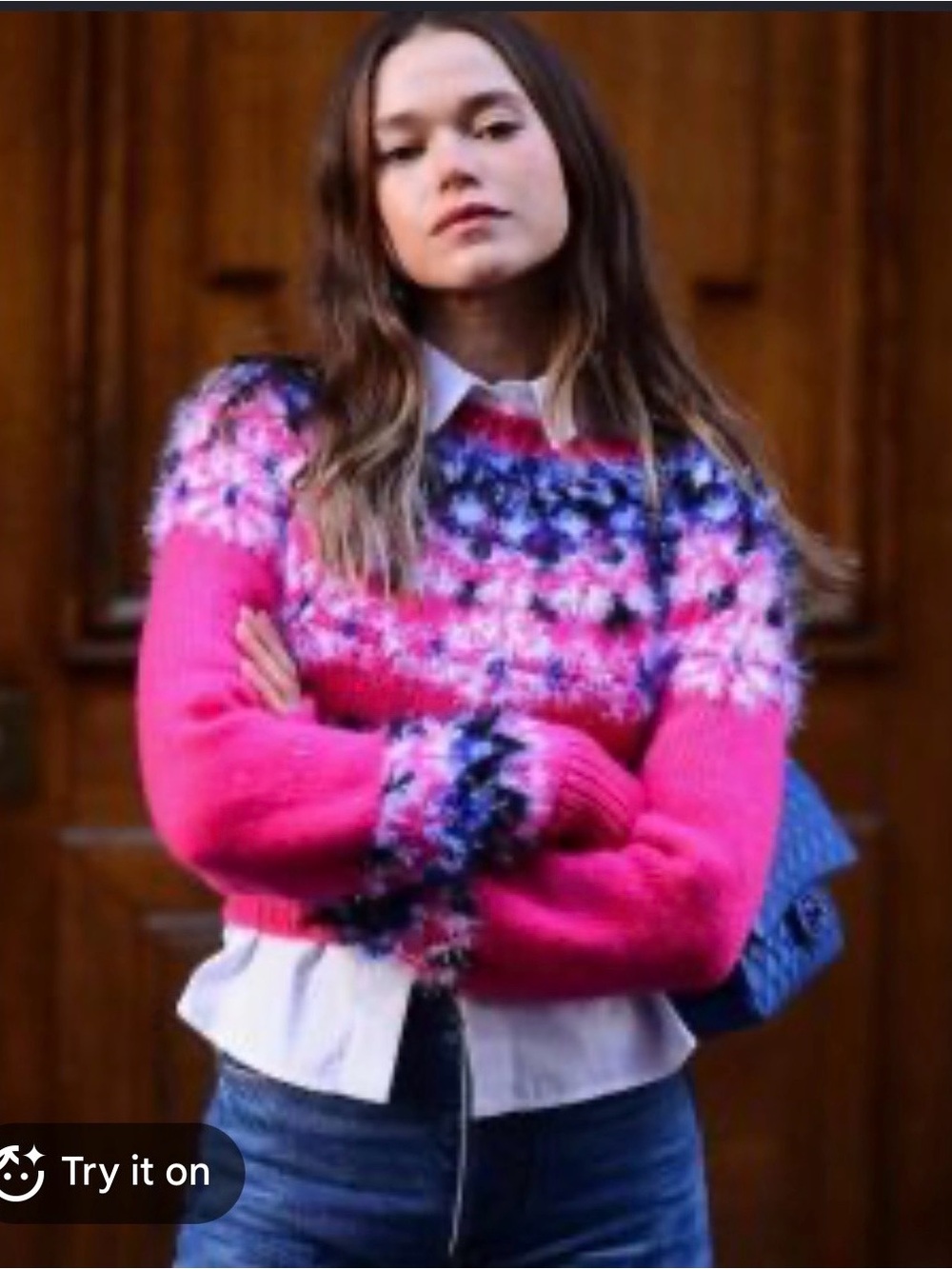 2021 Chanel Pink Fair Isle Sweater